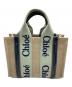 Chloe (クロエ) WOODY スモールトートバッグ/クロエ/03 23 70 65 アイボリー×ブルー：30000円