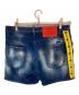 DSQUARED2 (ディースクエアード) ダメージデニムハーフパンツ/ディースクエアード/S74MU0659 ブルー サイズ:LL：9000円