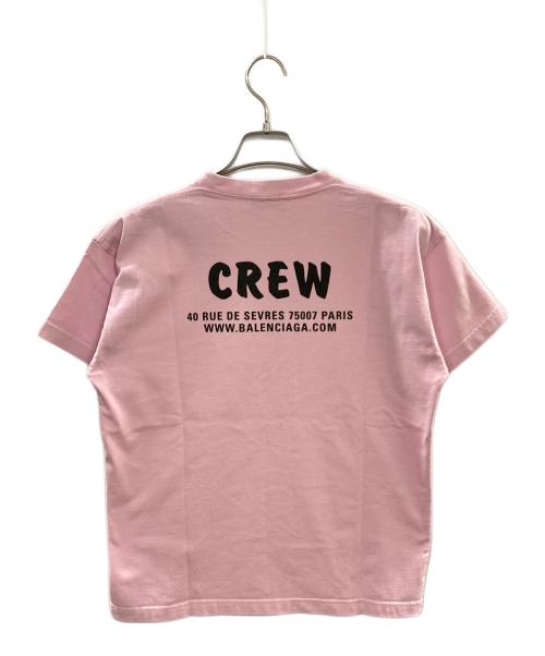 BALENCIAGA（バレンシアガ）BALENCIAGA (バレンシアガ) プリントTシャツ/バレンシアガ/612965 ピンク サイズ:Sの古着・服飾アイテム