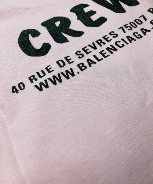 BALENCIAGA（バレンシアガ）BALENCIAGA (バレンシアガ) プリントTシャツ/バレンシアガ/612965 ピンク サイズ:Sの古着・服飾アイテム