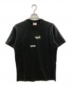 SUPREME×COMME des GARCONS SHIRTシュプリーム×コムデギャルソンシャツ）の古着「コラボTシャツ/シュプリーム/コムデギャルソンシャツ」｜ブラック