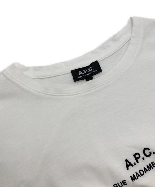 A.P.C.（アーペーセー）A.P.C. (アーペーセー) 長袖Tシャツ ホワイト サイズ:Ⅼの古着・服飾アイテム