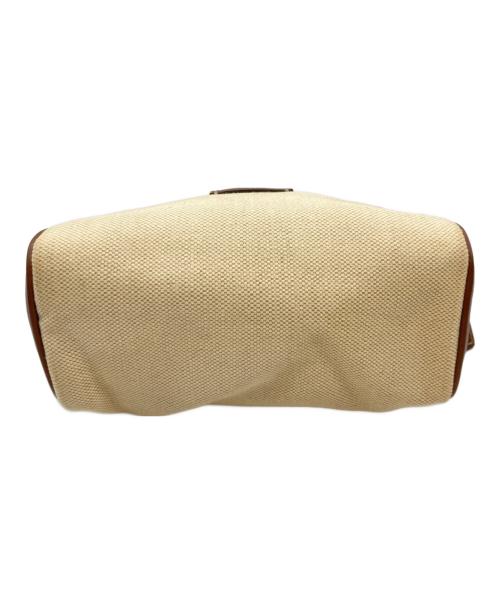 GUCCI（グッチ）GUCCI (グッチ) GGシマポーチ/グッチ/162805/492695 アイボリー×ブラウンの古着・服飾アイテム