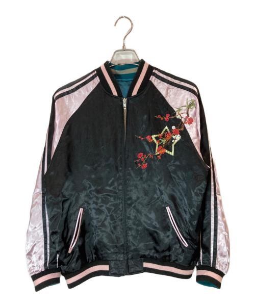 TEN STRIKE（テンストライク）TEN STRIKE (テンストライク) スカジャン/テンストライク/うる星やつら ブラック×グリーン サイズ:XLの古着・服飾アイテム