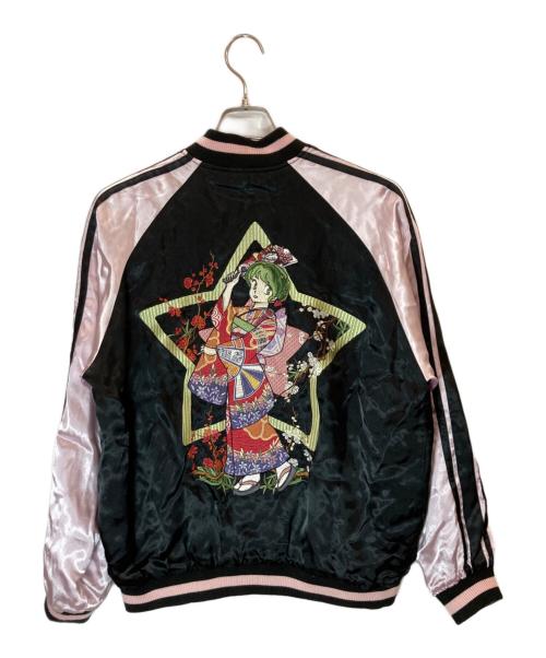 TEN STRIKE（テンストライク）TEN STRIKE (テンストライク) スカジャン/テンストライク/うる星やつら ブラック×グリーン サイズ:XLの古着・服飾アイテム