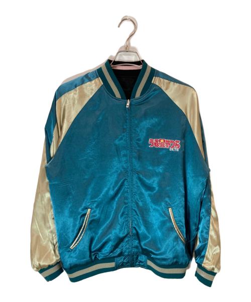 TEN STRIKE（テンストライク）TEN STRIKE (テンストライク) スカジャン/テンストライク/うる星やつら ブラック×グリーン サイズ:XLの古着・服飾アイテム