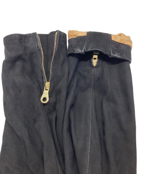 Cinquanta（チンクワンタ）Cinquanta (チンクワンタ) ゴールドジップゴートスウェードブルゾン/チンクワンタ/H-502 2101 ブラック サイズ:Sの古着・服飾アイテム