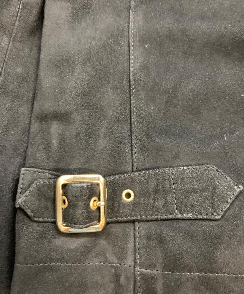 Cinquanta（チンクワンタ）Cinquanta (チンクワンタ) ゴールドジップゴートスウェードブルゾン/チンクワンタ/H-502 2101 ブラック サイズ:Sの古着・服飾アイテム