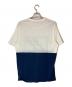 LOUIS VUITTON (ルイ ヴィトン) カラコムグラフィック切替カットソー/ルイ ヴィトン/RM162M JEZ HAY22W ネイビー×ホワイト サイズ:L：14000円
