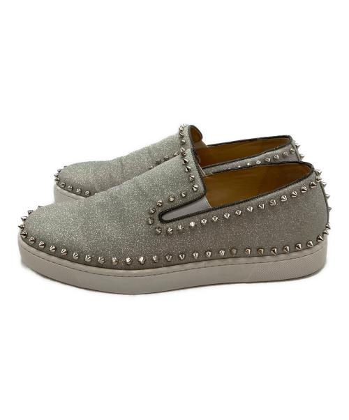 Christian Louboutin（クリスチャン・ルブタン）Christian Louboutin (クリスチャン・ルブタン) スリッポン/クリスチャン・ルブタン シルバー サイズ:43 1/2の古着・服飾アイテム