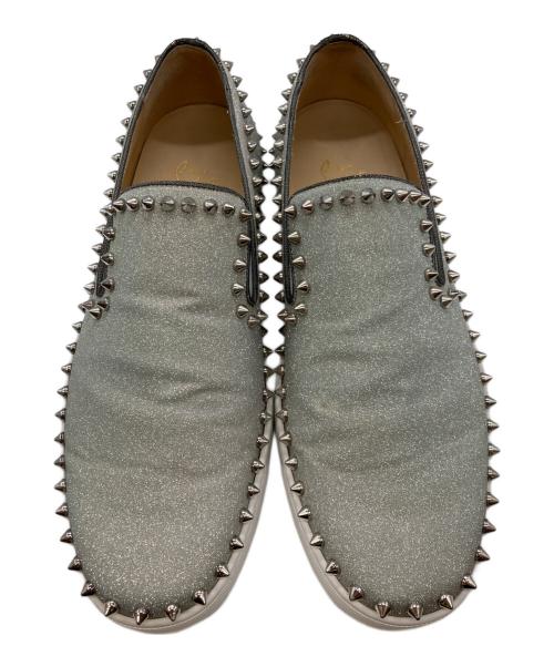 Christian Louboutin（クリスチャン・ルブタン）Christian Louboutin (クリスチャン・ルブタン) スリッポン/クリスチャン・ルブタン シルバー サイズ:43 1/2の古着・服飾アイテム
