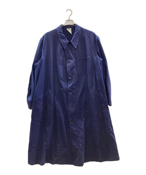 DEBOSQUE PAUWELS MERVILLE（デボスク ポーウェル メルヴィル）DEBOSQUE PAUWELS MERVILLE (デボスク ポーウェル メルヴィル) ミリタリーショップコート/フランス軍/デボスクポーウェルメルヴィル　フランス軍 ブルー サイズ:116/120の古着・服飾アイテム