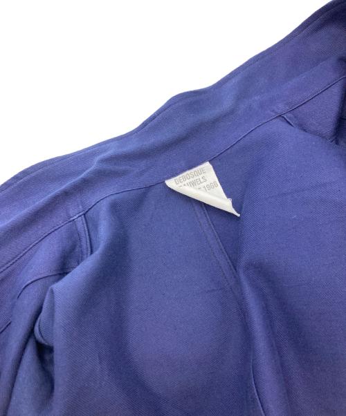 DEBOSQUE PAUWELS MERVILLE（デボスク ポーウェル メルヴィル）DEBOSQUE PAUWELS MERVILLE (デボスク ポーウェル メルヴィル) ミリタリーショップコート/フランス軍/デボスクポーウェルメルヴィル　フランス軍 ブルー サイズ:116/120の古着・服飾アイテム