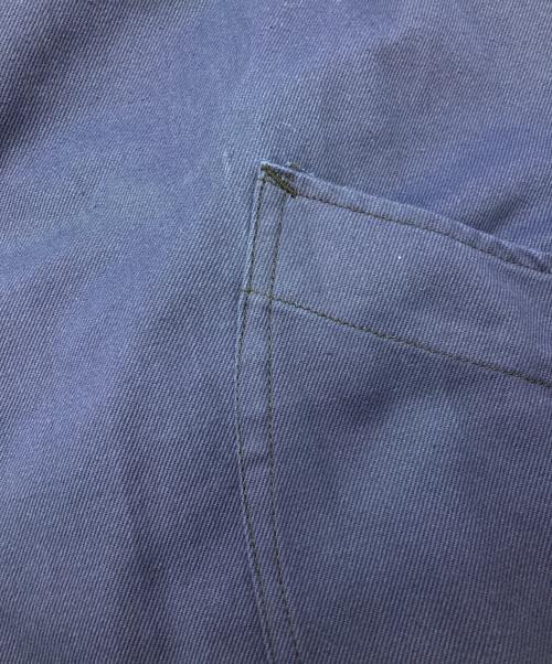 DEBOSQUE PAUWELS MERVILLE（デボスク ポーウェル メルヴィル）DEBOSQUE PAUWELS MERVILLE (デボスク ポーウェル メルヴィル) ミリタリーショップコート/フランス軍/デボスクポーウェルメルヴィル　フランス軍 ブルー サイズ:116/120の古着・服飾アイテム