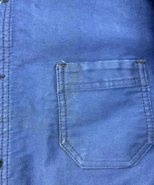 LE LABOUREUR（ル ラブルール）LE LABOUREUR (ル ラブルール) モールスキンワークジャケット/ル ラブルール ブルー サイズ:表記なしの古着・服飾アイテム