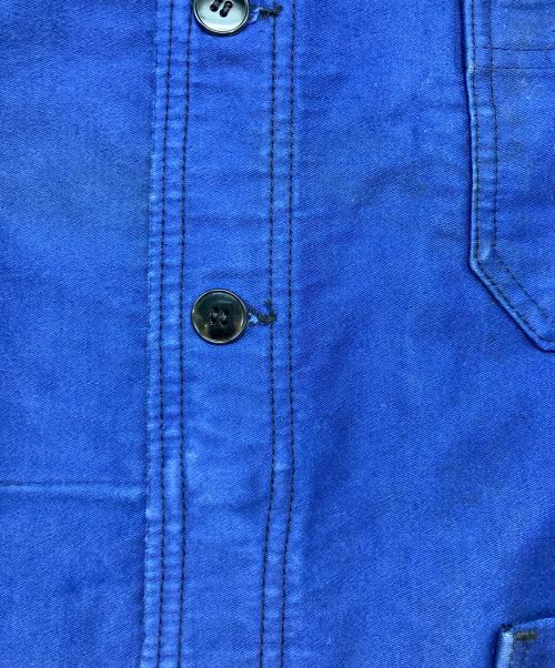 LE LABOUREUR（ル ラブルール）LE LABOUREUR (ル ラブルール) モールスキンワークジャケット/ル ラブルール ブルー サイズ:表記なしの古着・服飾アイテム