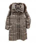 23区ニジュウサンク）の古着「ダウンコート/ニジュウサンク/ラクーンファー」｜グレー