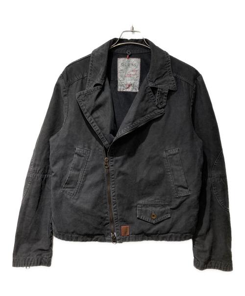 GUESS（ゲス）GUESS (ゲス) ヴィンテージライダースジャケット グレー サイズ:-の古着・服飾アイテム