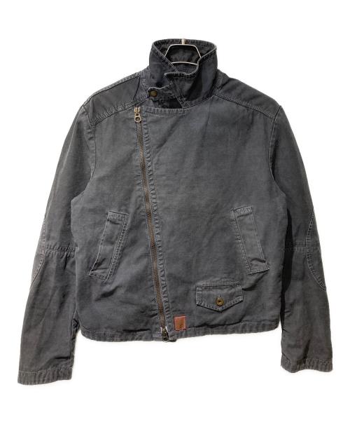 GUESS（ゲス）GUESS (ゲス) ヴィンテージライダースジャケット グレー サイズ:-の古着・服飾アイテム