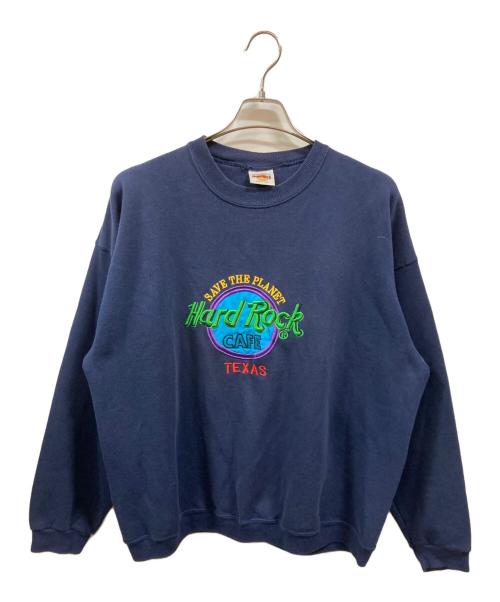 Hard Rock cafe（ハードロックカフェ）Hard Rock cafe (ハードロックカフェ) スウェット/ハードロックカフェ/USA製 ネイビー サイズ:XLの古着・服飾アイテム