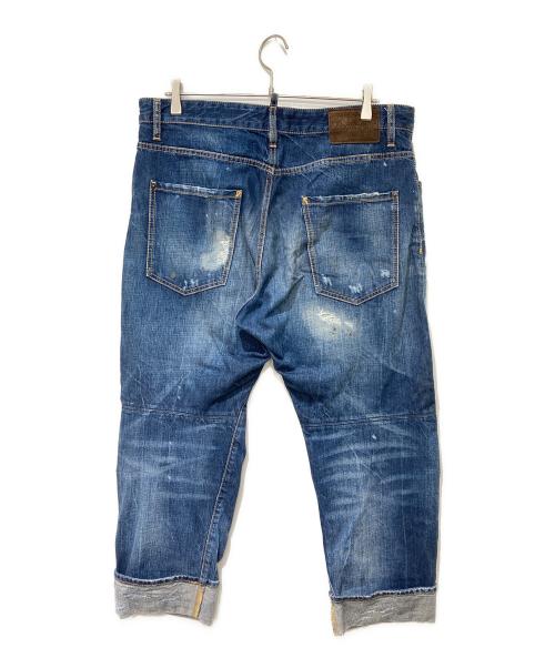 DSQUARED2（ディースクエアード）DSQUARED2 (ディースクエアード) ダメージ加工スキニーデニムパンツ/ディースクエアード/S47LB0008 S30309 インディゴ サイズ:50の古着・服飾アイテム