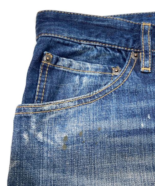 DSQUARED2（ディースクエアード）DSQUARED2 (ディースクエアード) ダメージ加工スキニーデニムパンツ/ディースクエアード/S47LB0008 S30309 インディゴ サイズ:50の古着・服飾アイテム