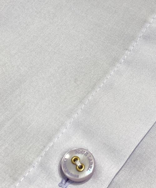 BLUE LABEL CRESTBRIDGE（ブルーレーベルクレストブリッジ）BLUE LABEL CRESTBRIDGE (ブルーレーベルクレストブリッジ) パウダリーローンチュニックブラウス パープル サイズ:38の古着・服飾アイテム