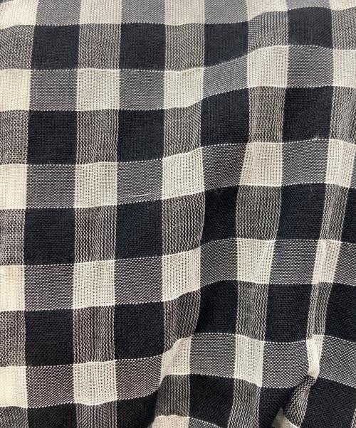 BLUE LABEL CRESTBRIDGE（ブルーレーベルクレストブリッジ）BLUE LABEL CRESTBRIDGE (ブルーレーベルクレストブリッジ) シアーギンガムマキシドレスワンピース/ブルーレーベルクレストブリッジ/55J44-142-09 ホワイト×ブラック サイズ:Mの古着・服飾アイテム