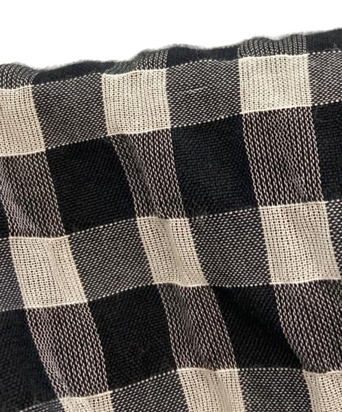 BLUE LABEL CRESTBRIDGE（ブルーレーベルクレストブリッジ）BLUE LABEL CRESTBRIDGE (ブルーレーベルクレストブリッジ) シアーギンガムマキシドレスワンピース/ブルーレーベルクレストブリッジ/55J44-142-09 ホワイト×ブラック サイズ:Mの古着・服飾アイテム