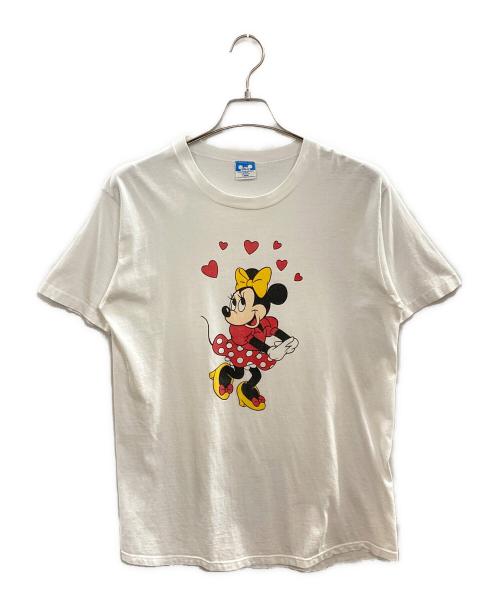 DISNEY（ディズニー）DISNEY (ディズニー) プリントTシャツ/ディズニー/USA製 80's ホワイト サイズ:Ｌの古着・服飾アイテム
