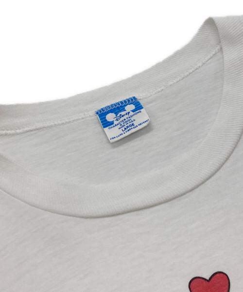 DISNEY（ディズニー）DISNEY (ディズニー) プリントTシャツ/ディズニー/USA製 80's ホワイト サイズ:Ｌの古着・服飾アイテム