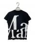 Maison Margiela（メゾンマルジェラ）の古着「ロゴプリントカットソー/メゾンマルジェラ/S51GC0496 S22816/20AW」｜ブラック