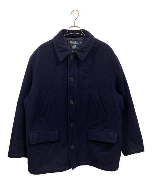 POLO RALPH LAUREN（ポロ・ラルフローレン）POLO RALPH LAUREN (ポロ・ラルフローレン) ウール混コート ネイビー サイズ:XLの古着・服飾アイテム