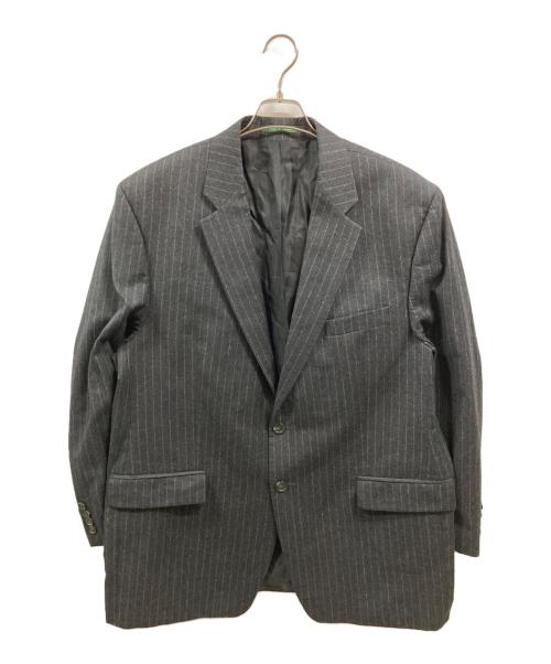 LAUREN RALPH LAUREN（ローレンラルフローレン）LAUREN RALPH LAUREN (ローレンラルフローレン) カシミヤ混ウールストライプテーラードジャケット/ローレンラルフローレン ブラック サイズ:表記なしの古着・服飾アイテム