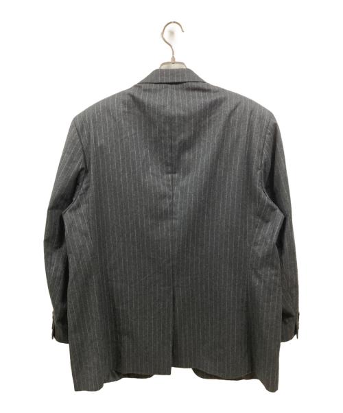 LAUREN RALPH LAUREN（ローレンラルフローレン）LAUREN RALPH LAUREN (ローレンラルフローレン) カシミヤ混ウールストライプテーラードジャケット/ローレンラルフローレン ブラック サイズ:表記なしの古着・服飾アイテム