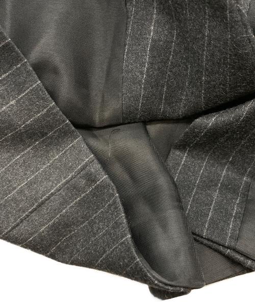 LAUREN RALPH LAUREN（ローレンラルフローレン）LAUREN RALPH LAUREN (ローレンラルフローレン) カシミヤ混ウールストライプテーラードジャケット/ローレンラルフローレン ブラック サイズ:表記なしの古着・服飾アイテム