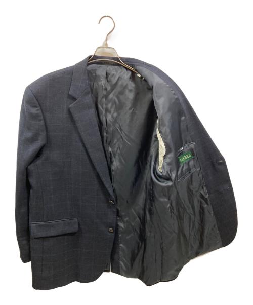 LAUREN RALPH LAUREN（ローレンラルフローレン）LAUREN RALPH LAUREN (ローレンラルフローレン) チェックテーラードジャケット/ローレンラルフローレン ネイビー サイズ:46Rの古着・服飾アイテム