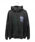 stussyステューシー）の古着「プルオーバーパーカー」｜ブラック