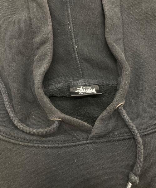 stussy（ステューシー）stussy (ステューシー) プルオーバーパーカー ブラック サイズ:Ｌの古着・服飾アイテム