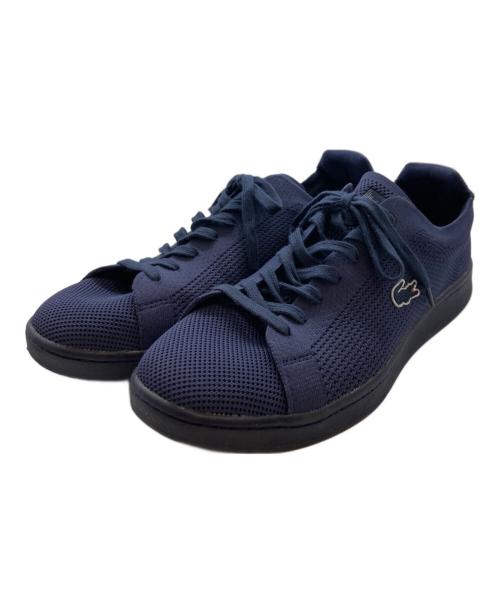 LACOSTE（ラコステ）LACOSTE (ラコステ) メッシュスニーカー ネイビー サイズ:EU44　UK9.5の古着・服飾アイテム