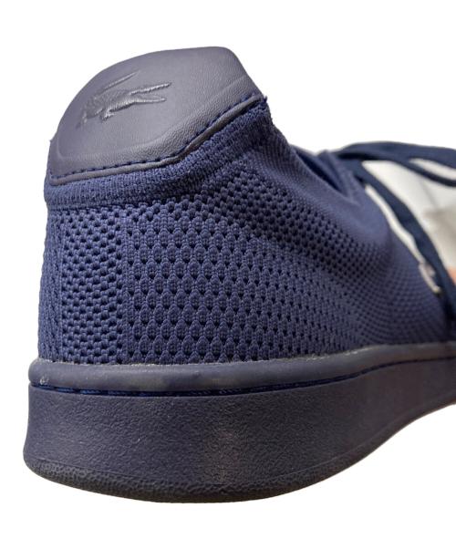 LACOSTE（ラコステ）LACOSTE (ラコステ) メッシュスニーカー ネイビー サイズ:EU44　UK9.5の古着・服飾アイテム