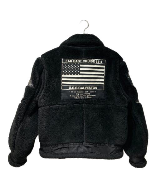 AVIREX（アヴィレックス）AVIREX (アヴィレックス) レトロボア B-3ジャケット ブラック サイズ:Mの古着・服飾アイテム