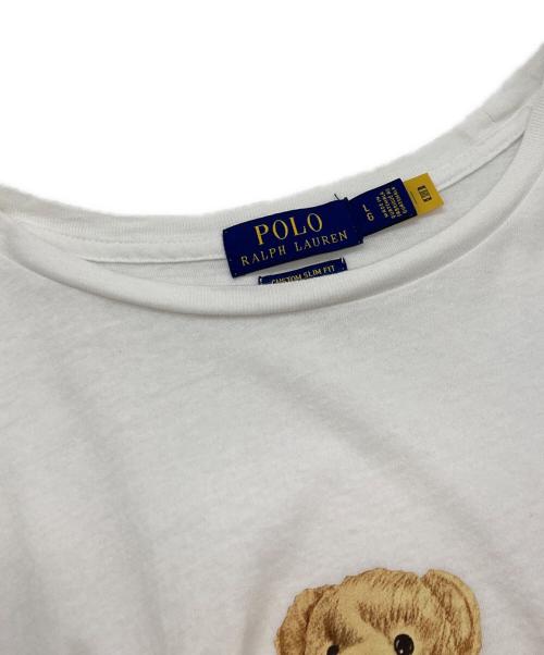 POLO RALPH LAUREN（ポロ・ラルフローレン）POLO RALPH LAUREN (ポロ・ラルフローレン) ポロベアプリントTシャツ/ポロ・ラルフローレン ホワイト サイズ:Ｌの古着・服飾アイテム