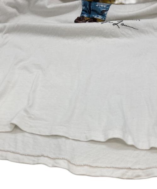 POLO RALPH LAUREN（ポロ・ラルフローレン）POLO RALPH LAUREN (ポロ・ラルフローレン) ポロベアプリントTシャツ/ポロ・ラルフローレン ホワイト サイズ:Ｌの古着・服飾アイテム