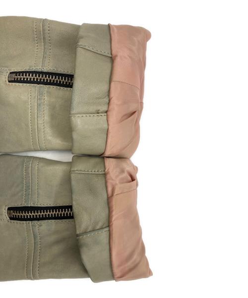 ELEVEN PARIS（イレブンパリ）ELEVEN PARIS (イレブンパリ) レザージャケット オリーブ サイズ:Mの古着・服飾アイテム