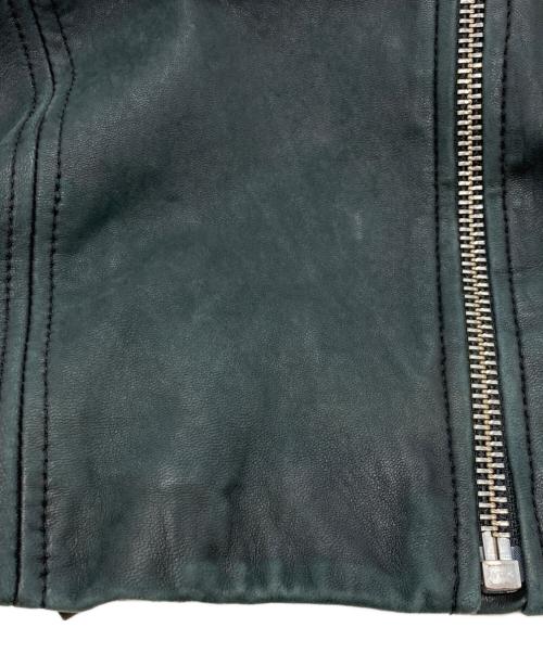 ELEVEN PARIS（イレブンパリ）ELEVEN PARIS (イレブンパリ) レザージャケット オリーブ サイズ:Mの古着・服飾アイテム