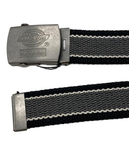 SUPREME（シュプリーム）SUPREME (シュプリーム) Dickies (ディッキーズ) 22SS Stripe Webbing Belt/シュプリーム/ディッキーズ グレーの古着・服飾アイテム