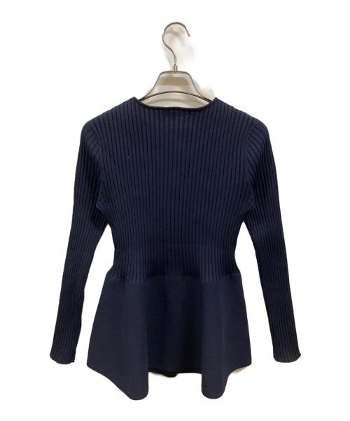 PLST（プラステ）PLST (プラステ) ホールガーメントペプラムカーデイガン/プラステ/12-4303006 ネイビー サイズ:Sの古着・服飾アイテム