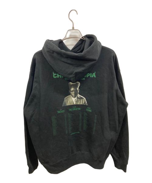 CROMAKOPIA（クロマコピア）CROMAKOPIA (クロマコピア) プルオーバーパーカー　クロマコピア　タイラー・ザ・クリエイター The World Tour ブラック サイズ:XLの古着・服飾アイテム
