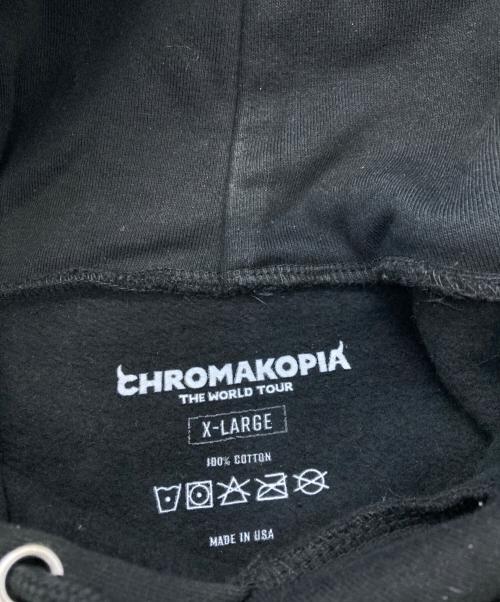 CROMAKOPIA（クロマコピア）CROMAKOPIA (クロマコピア) プルオーバーパーカー　クロマコピア　タイラー・ザ・クリエイター The World Tour ブラック サイズ:XLの古着・服飾アイテム